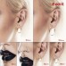 Evevil 10 Pairs Clip On Earrings Fake Earrings Hypoallergenic Non-Piercing Clip On Hoops Earrings, Steel Plated & Gold Plated Color 