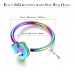 Evevil 20G Stainless Steel Mixed Nose Ring Hoops 8 PCS Nose Piercing Body Jewelry Cartilage Earrings Set, Rainbow Color