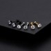 Charisma 4mm Stainless Steel Cartilage Stud Earrings For Women Screw Back Earrings Cubic Zirconia Helix Tragus Barbell Mixed Color 3 Pair Set	