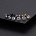 Charisma 6mm Stainless Steel Cartilage Stud Earrings For Women Screw Back Earrings Cubic Zirconia Helix Tragus Barbell Mixed Color 3 Pair Set	