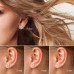 Charisma Black 3-4-5-6mm Cartilage Stud Earrings For Women Screw Back Earrings Cubic Zirconia Helix Tragus Barbell 4 Pair Set