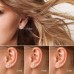 Charisma Steel 3-4-5-6mm Cartilage Stud Earrings For Women Screw Back Earrings Cubic Zirconia Helix Tragus Barbell 4 Pair Set