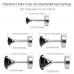 Charisma 16G 5 Pairs Steel Color Stainless Steel Cartilage Earrings Black Cubic Zirconia Stud Screw Back Earrings For Women Piercing Helix Barbell Tragus, 3mm-7mm 