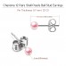 Charisma 4mm Pearl Stud Earrings Set for Girls Women Hypoallergenic Composite Faux Pearl Earrings Pack 12 Pairs Mixed Color