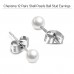 Charisma 5mm Pearl Stud Earrings Set for Girls Women Hypoallergenic Composite Faux Pearl Earrings Pack 12 Pairs 