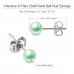 Charisma 6mm Pearl Stud Earrings Set for Girls Women Hypoallergenic Composite Faux Pearl Earrings Pack 12 Pairs Mixed Color