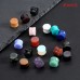 Evevil Wood Mixed Stone Plugs 18 Pairs/36 Pieces Set 1/2" 12mm Ear Plugs Ear Tunnels Ear Gauges Double Flared Ear Expander Stretcher Set